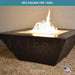 Geo Square Fire Table in GFRC Concrete - Majestic Fountains