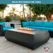 Belize Rectangle Fire Table in GFRC Concrete - Majestic Fountains