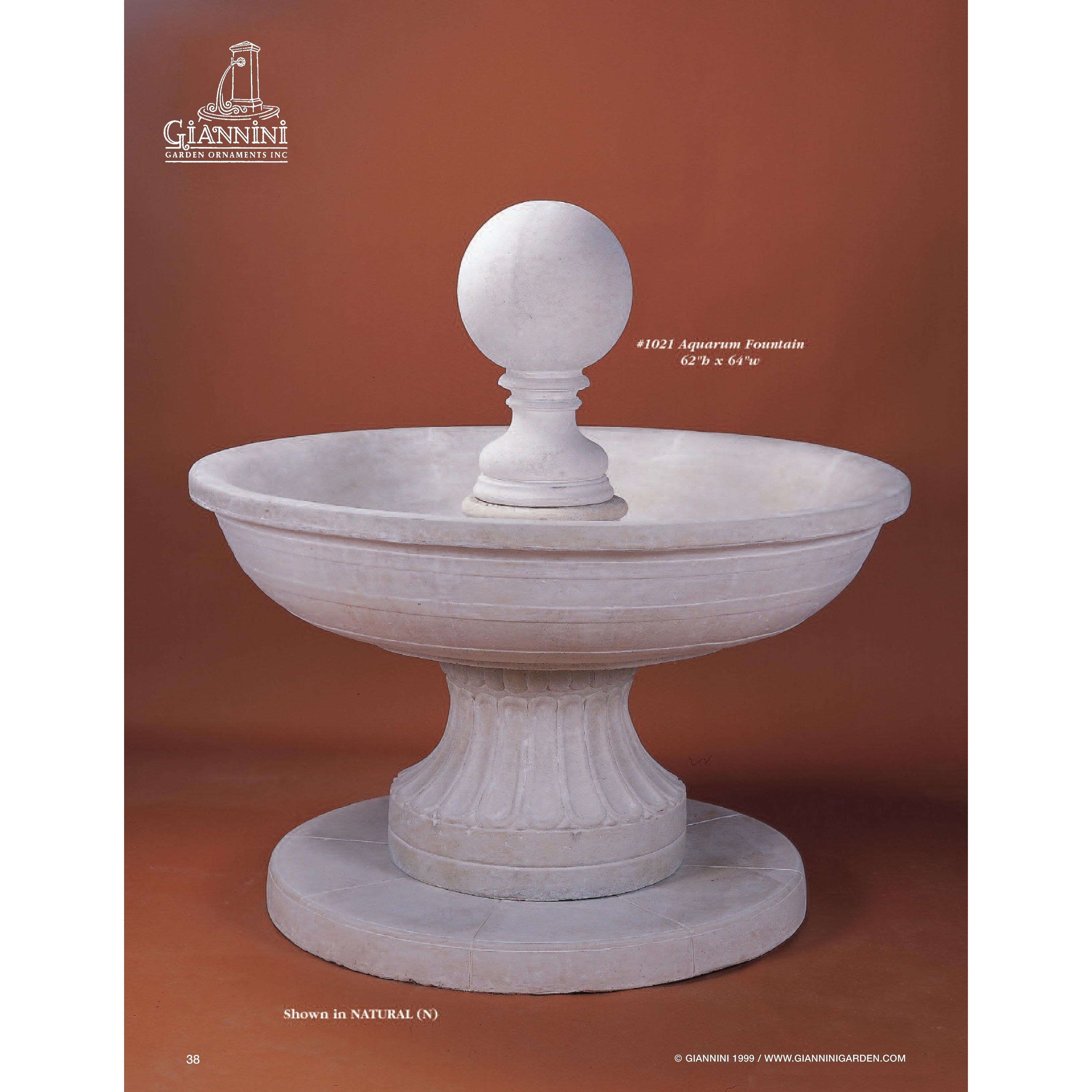 Aquarum Concrete Outdoor Garden Fountain - 1021 - Majestic Fountains