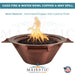 The Outdoor Plus Cazo 4 Way Fire & Water Bowl in Copper