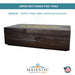 Aspen Rectangle Fire Table in GFRC Concrete - Majestic Fountains