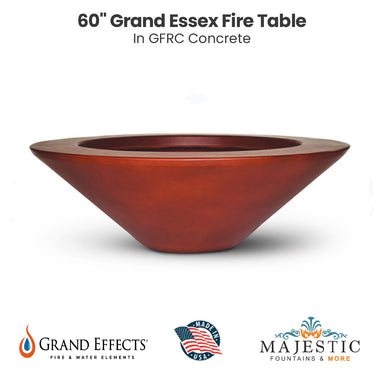 60 Grand Essex Fire Table - Majestic Fountains