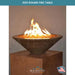 Geo Round Fire Table in GFRC Concrete - Majestic Fountains