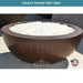 Legacy Round Fire Table in GFRC Concrete - Majestic Fountains