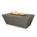 Angelus Rectangle Fire Pit in GFRC Concrete - Majestic Fountains