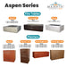 Aspen Fire Table and Planter Series - Majestic Fountains and More