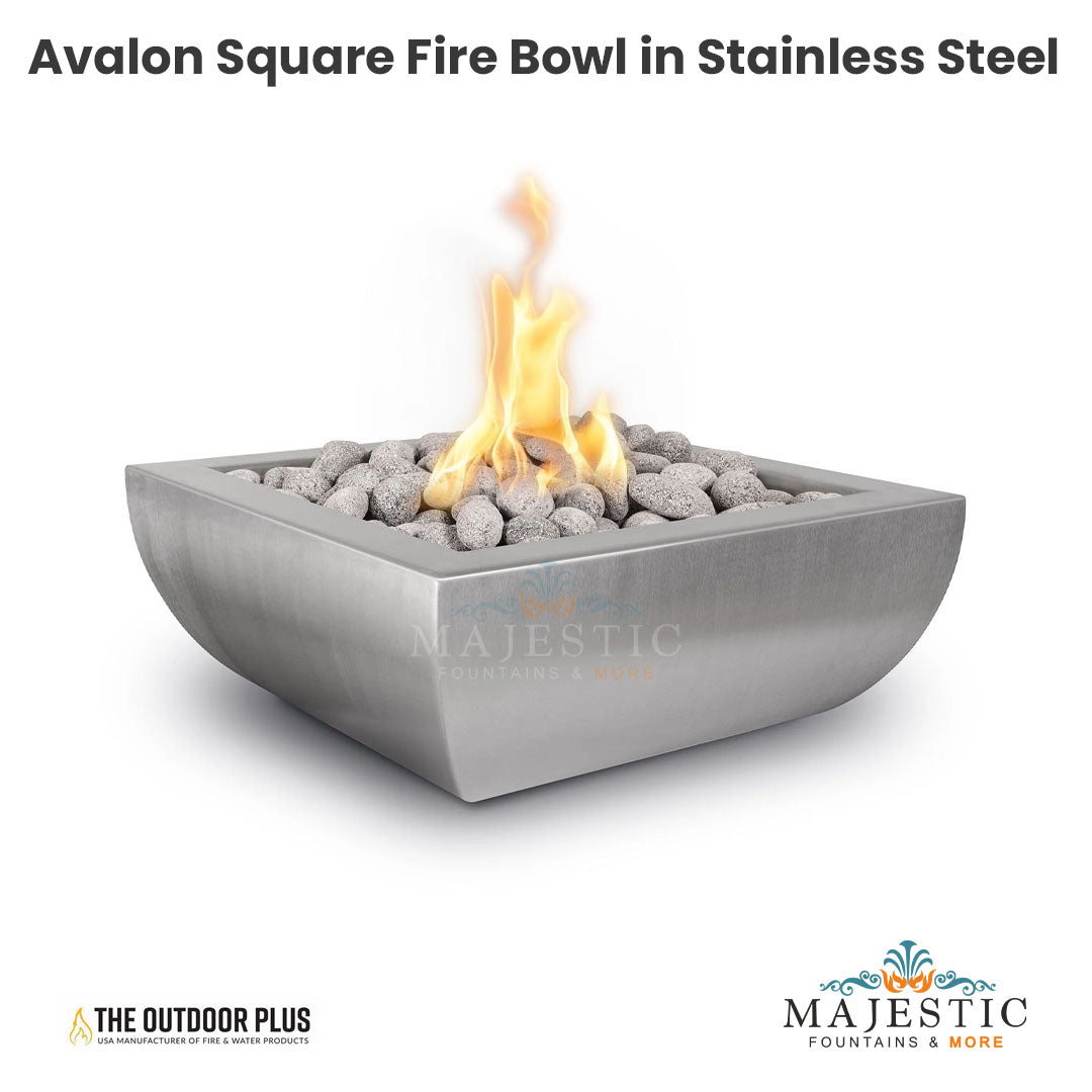 https://www.majesticfountains.com/cdn/shop/files/AvalonSquareFireBowlinStainlessSteel.jpg?v=1685675985