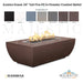 Avalon linear 24 Tall Fire Pit in Powder Coated Metal Swatch - Majestic Fountains