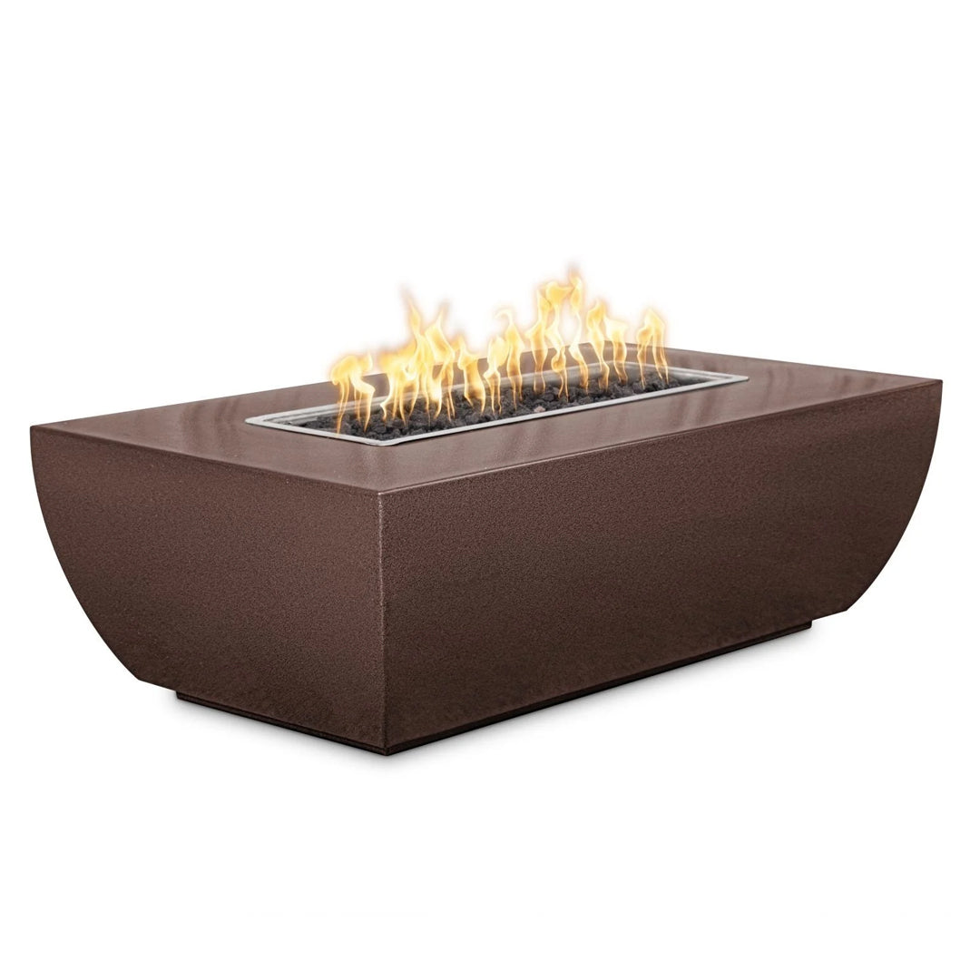 Avalon linear 24 Tall Fire Pit in Powder Coated Metal Swatch - Majestic Fountains