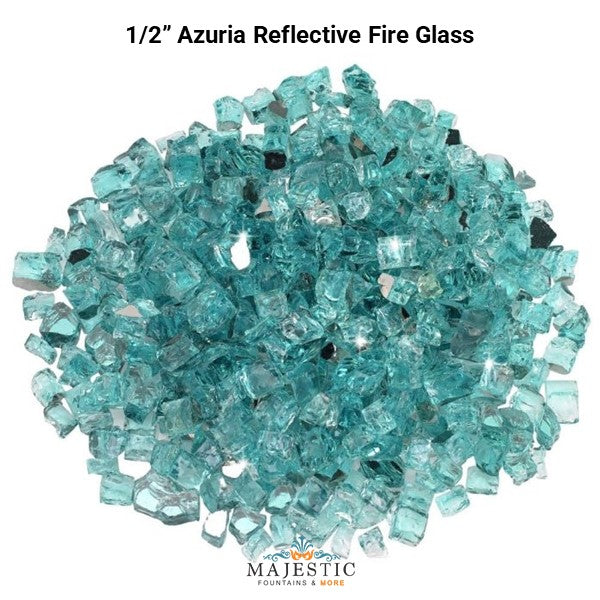 Azuria Reflective Fire Glass - Majestic Fountains