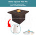 Bella Square Fire Pit in Powder Coated Metal - Majestic Fountains