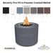 Beverly Fire Pit in Powder Coated Metal - Majestic Fountains and More