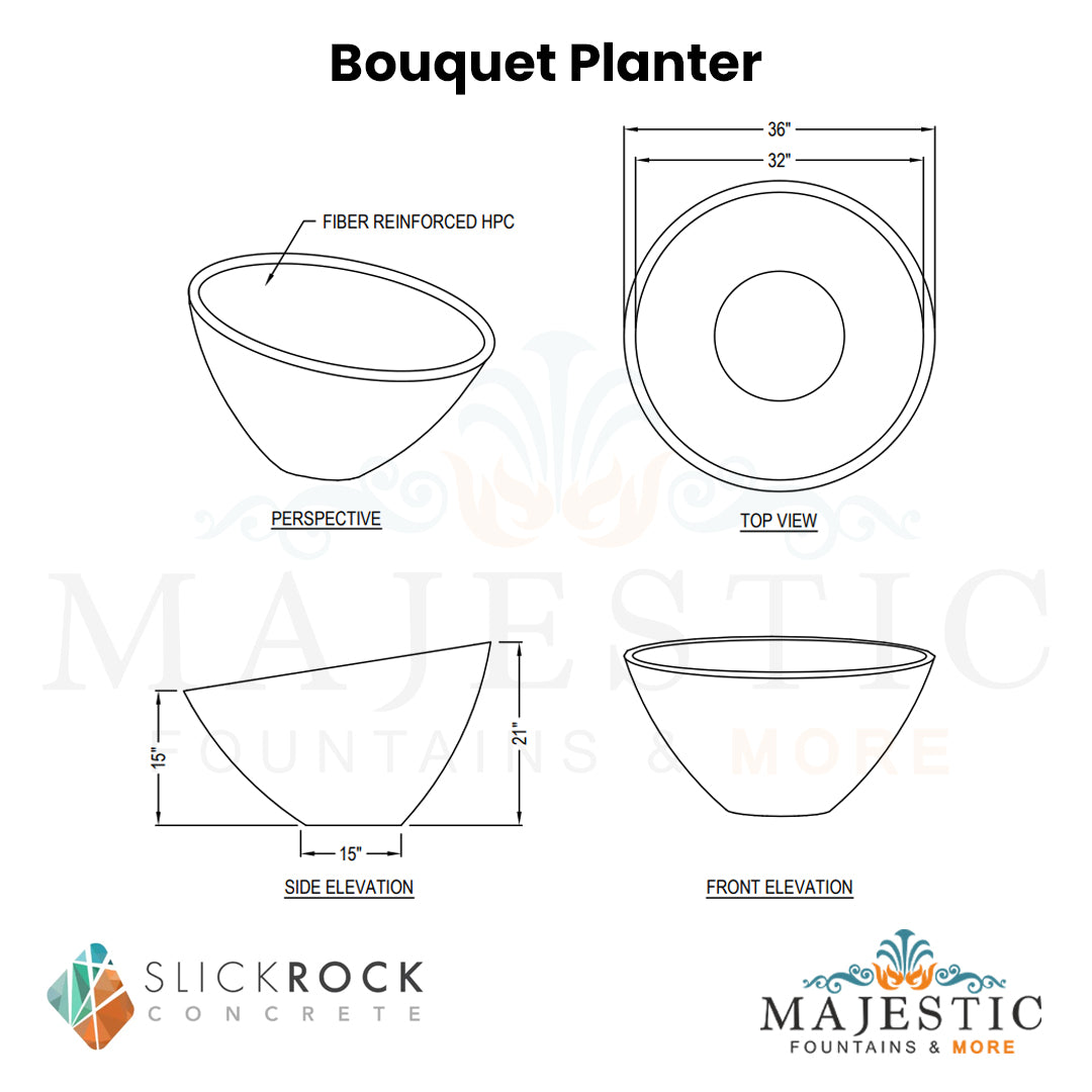 Bouquet Planter - Majestic Fountains