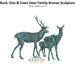 Buck, Doe, Fawn Deer Family - Majestic Fountains and More