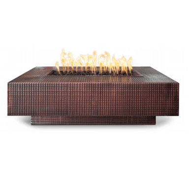 Cabo linear Metal Fire Pit - Majestic Fountains and More