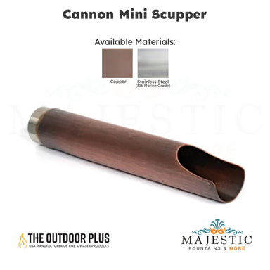 Cannon Mini Scupper - Majestic Fountains