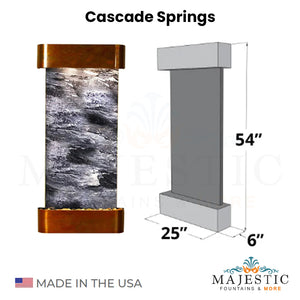 Adagio Cascade Springs 54"H x 25"W - Indoor Wall Fountain