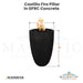 Castillo Fire Pillar in GFRC Concrete Size - Majestic Fountains