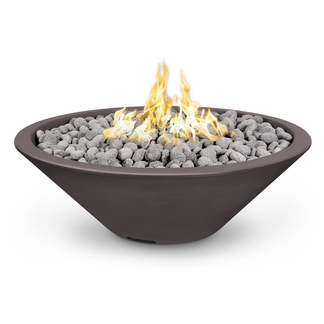 Cazo Fire Pit - No Ledge - in GFRC concrete - Majestic Fountains