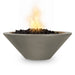 Cazo Round Fire Bowl in GFRC Concrete - Majestic Fountains