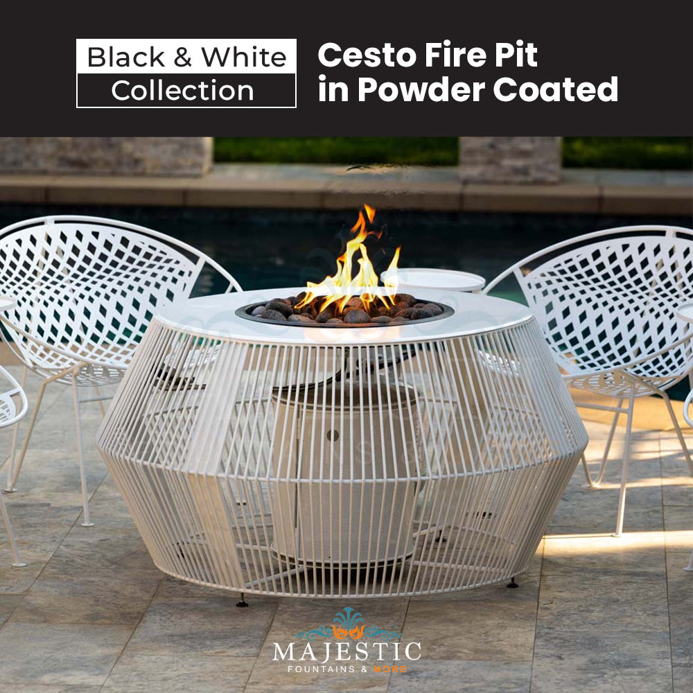 Cesto - Black & White Collection - Majestic Fountains and More