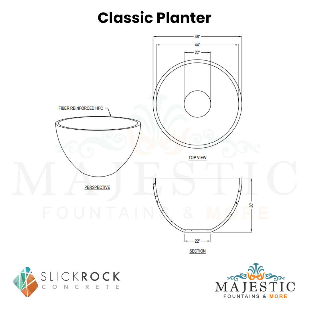 Classic Planter - Majestic Fountains