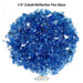 Cobalt Reflective Fire Glass - Majestic Fountains.