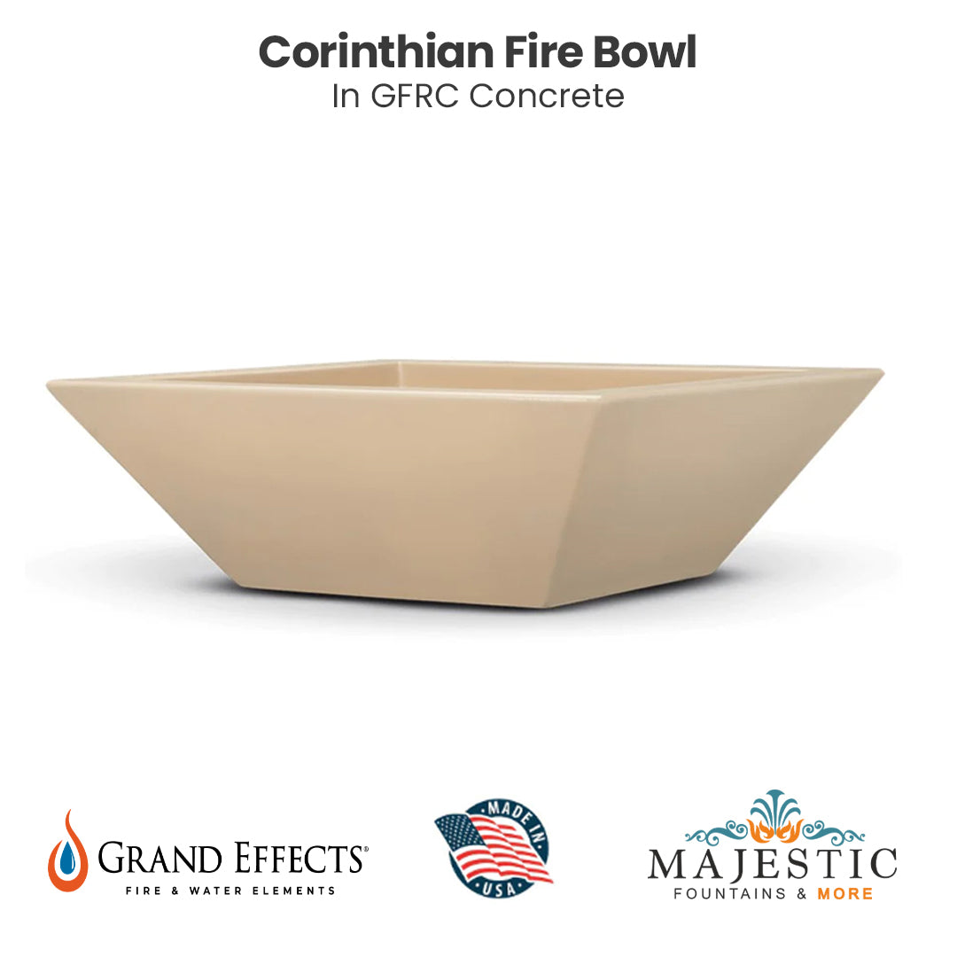 Corinthian GFRC Fire Bowl by Grand Effects - Majestic Fountains