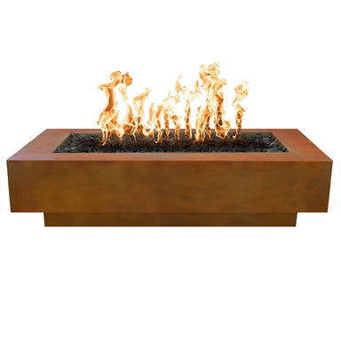 The Outdoor Plus Coronado Rectangle Metal Fire Pit - Majestic Fountains