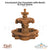 Courtyard Lion Fountain with Basin in Cast Stone - Fiore Stone 257-FSQ - Majestic Fountains and More