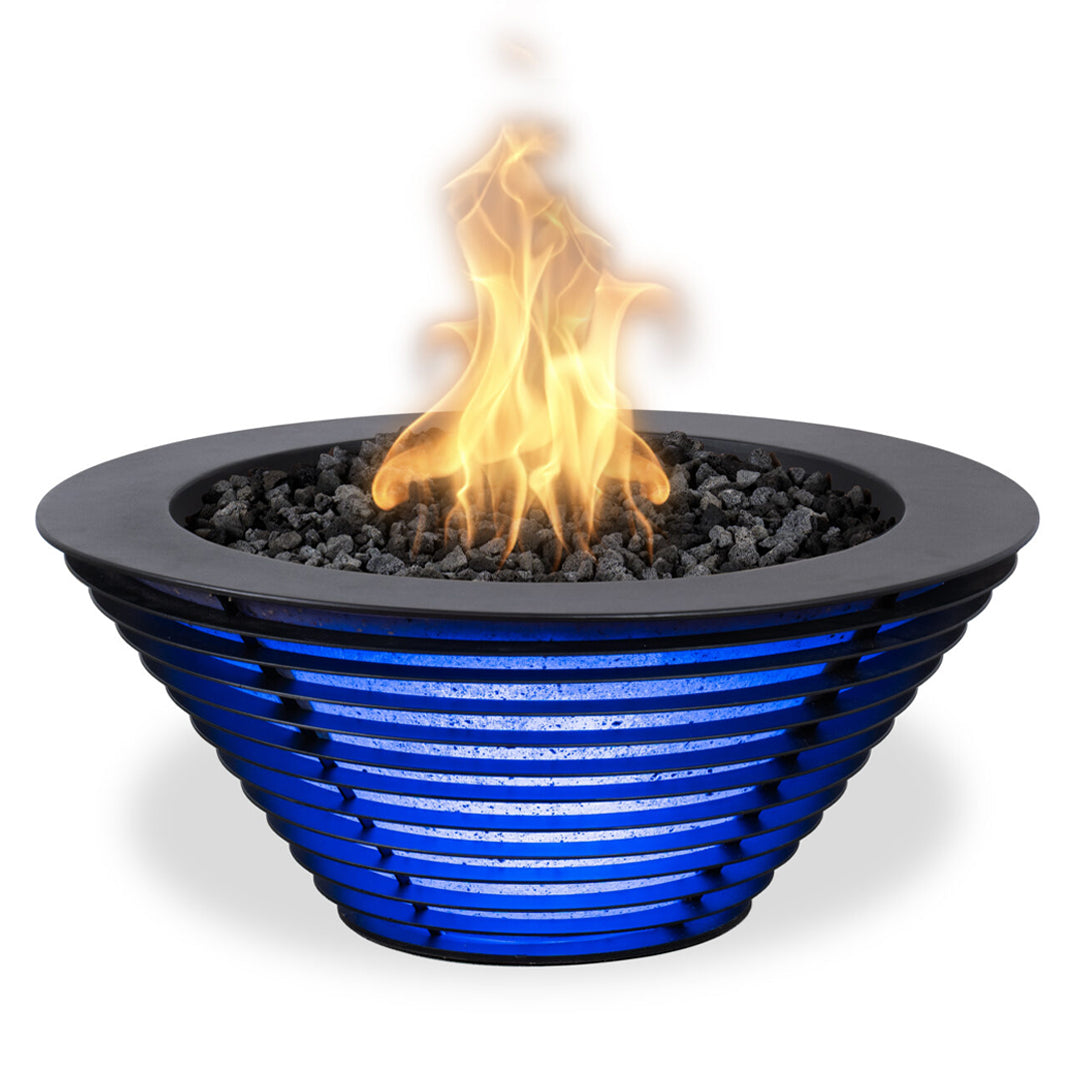 The Outdoor Plus Mayport - Lighthouse Fire Bowl in Powder Coated Metal - Majestic Fountains and More