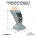 Designer Series Feature 10 Fire Scupper in Powder Coated Metal by The Outdoor Plus - Majestic Fountains and More