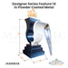 Designer Series Feature 14 Fire and Water Scupper in Powder Coated Metal by The Outdoor Plus - Majestic Fountains and More