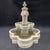 Diamante Lion Fountain with Quatrefoil Basin in Cast Stone - Fiore Stone 272-FAQ - Majestic Fountains and More