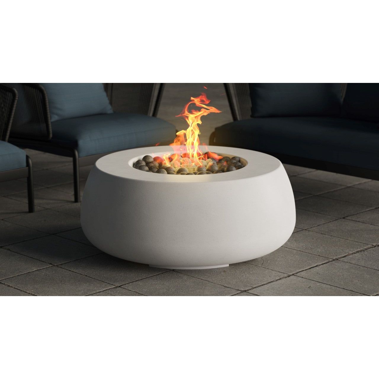 Dune Fire Table in GFRC Concrete by Prism Hardscapes - Majestic Fountains