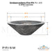 Embarcadero Fire Pit PH-419 in GFRC Concrete by Prism Hardscapes Size- Majestic Fountains and More