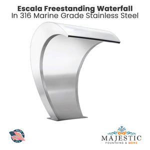 Escala Freestanding Waterfall - Majestic Fountains