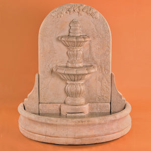 Espana Wall Fountain in Cast Stone - Fiore Stone 2091-FWS - Majestic Fountains and More