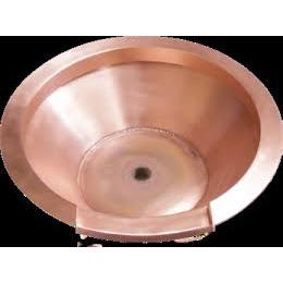 Essex Seamless Lip Water Bowl in Metal- Majestic Fountains