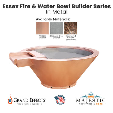 Essex Fire & Water Bowl Builder Series by Grand Effects - Majestic Fountains and More.