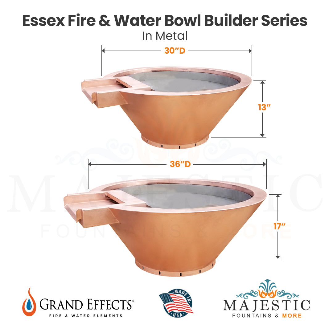 Essex Fire & Water Bowl Builder Series by Grand Effects - Majestic Fountains and More.