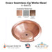 Essex Seamless Lip Water Bowl in Metal- Majestic Fountains