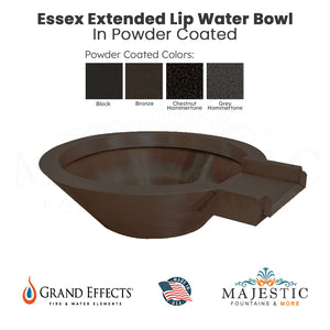 Essex Extended Lip Water Bowl - Majestic Fountains