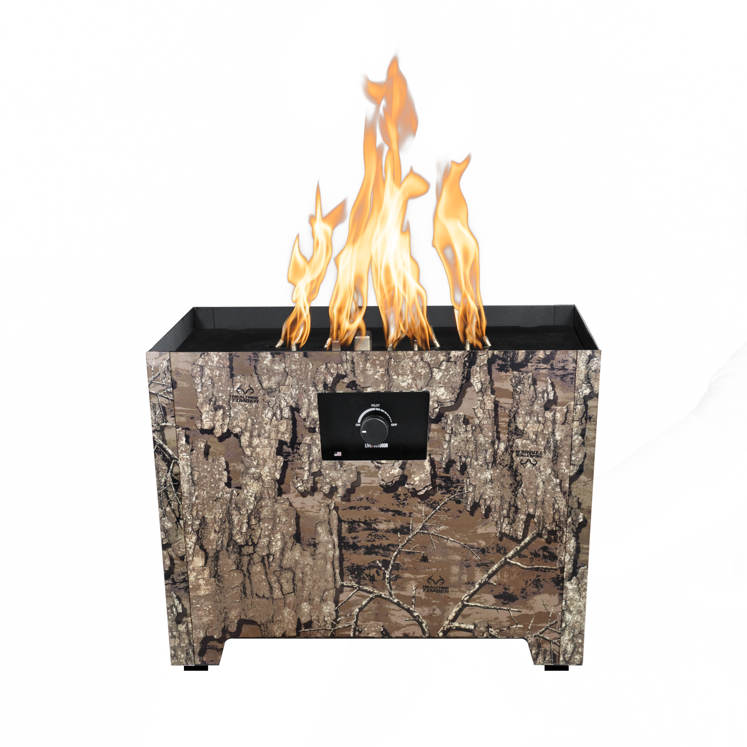 FIRESTORM Series III Fire Pit in Powder Coated Metal - Majestic Fountains and More