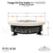 Fuego 54 Fire Table PH-FUEGO54 in GFRC Concrete by Prism Hardscapes Size - Majestic Fountains and More