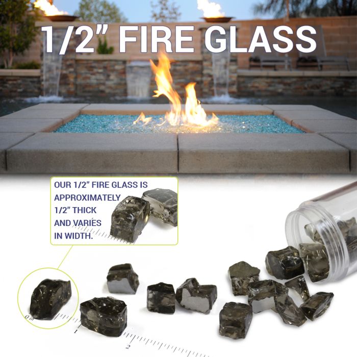 Reflective Fire Glass - Majestic fountains