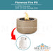 Florence Fire Pit in GFRC Concrete - Majestic Fountains