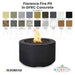 Florence Fire Pit in GFRC Concrete - Majestic Fountains