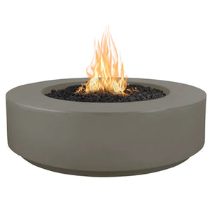 Florence Low Profile Round Fire Pit in GFRC Concrete - Majestic Fountains