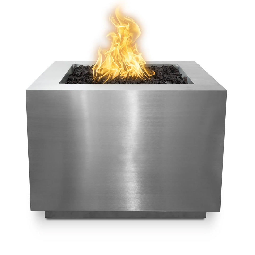 Forma Square Metal Fire Pit - Majestic Fountains and More